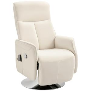 HOMCOM Sillón de Masaje Eléctrico Sillón Relax Giratorio Re…