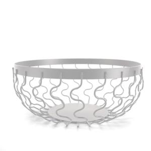 Frutero Decorativo de Metal, Diseño Ondulado, Cuenco para F…