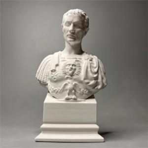 Womeet Cabeza de estatua César, pequeña estatua de busto de…