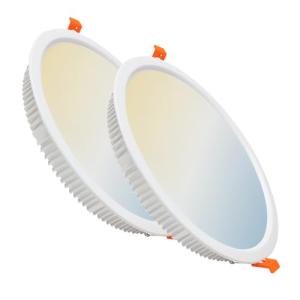 LED ATOMANT Pack 2x Panel Downlight LED Redondo 225mm 32W,…