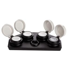 4 cuencos herramienta de inmersión de aceite con cubierta y…