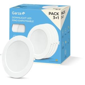 GARZA - Pack 3 1 Downlight LED Empotrable Circular Extrapla…