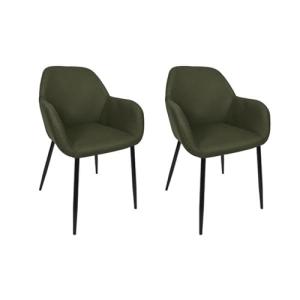 HOME DECO FACTORY, HD0480, juego de 2 sillones átomo caqui,…