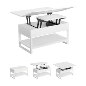 KIMENICH Mesa de Centro Regulable en Altura, Mesa de Café,…