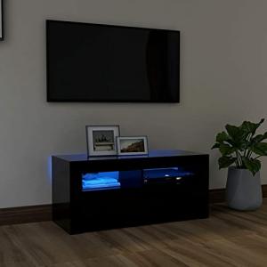 MOONAIRY Mueble para TV con Luces LED, Mesa TV, Mueble TV S…