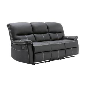 Vente-unique - Sofás de 3 plazas Relax de Piel sintética Ne…