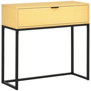 HOMCOM Mesa Consola con Cajón Consola Auxiliar Moderna Mesa…