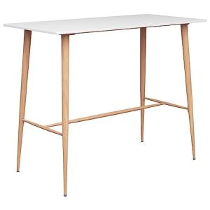 vidaXL Mesa Alta de Cocina Muebles de Bar Bistró Barra Come…