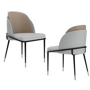 FATIVO Juego de 2 Sillas de Comedor Tapizado de Cuero Sinté…