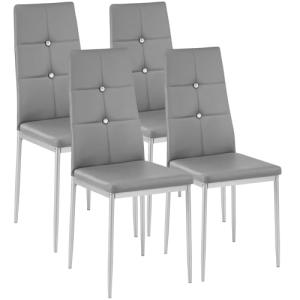 TecTake® Silla de Comedor, Asiento y Respaldo Acolchado, Pi…