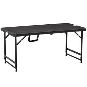 Outsunny Mesa de Jardín Rectangular Plegable Mesa de Comedo…