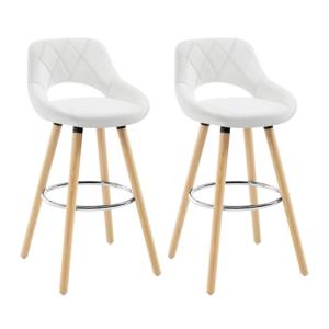 WOLTU Taburetes Cocina Juego de 2, Taburetes Altos con Resp…