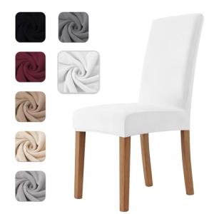 Homebliss Fundas Sillas de Comedor Pack 4 in Terciopelo Ext…