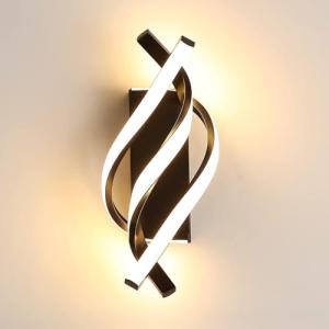 Comely Aplique Pared Interior LED, 22W 2500LM Nero Minimali…
