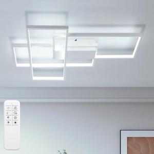 Aigostar- 38W 4400LM Plafón LED Rectangular, Lámpara de Tec…