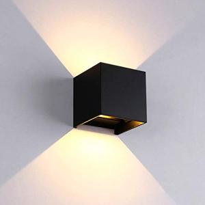 ZHMA 12W Aplique Pared Exterior,3000K Luz Blanca Cálida Apl…