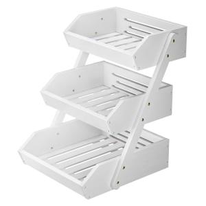 CALM COZY Soporte de bambú para Cesta de Frutas, 3 Niveles…