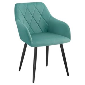 WOLTU Silla de Comedor con Reposabrazos, Tapizada con Respa…