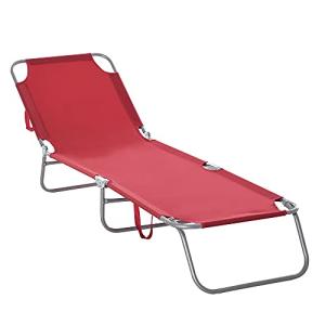 Outsunny Tumbona Plegable Tumbona Jardín Exterior con Respa…