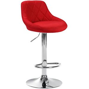 CLP Taburete De Bar Lazio Tapizado En Tela & con Base De Me…