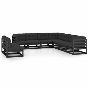 MOONAIRY Juego de Muebles de jardín 9 pzas, Muebles para Ja…