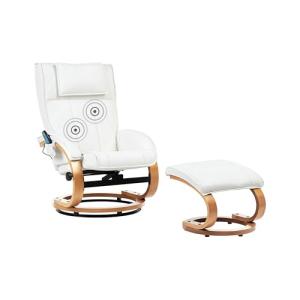 Beliani Sillón reclinable de Piel sintética con reposapiés…