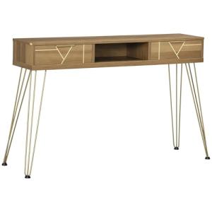 HOMCOM Mesa Consola Mueble Recibidor de Entrada con 2 Cajon…