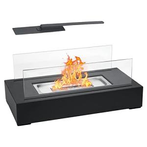 KUANGGE Chimenea de Mesa Rectangular, brasero portátil, Cal…