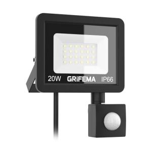 GRIFEMA Foco LED Exterior 20W con Sensor de Movimiento, 220…