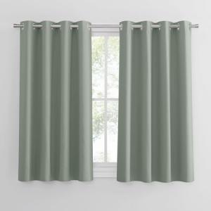 PONY DANCE Cortinas Cocina Ventana Cortinas Verdes con Ojal…
