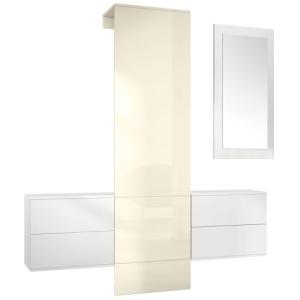Vladon Armario de Pared Carlton Set 3, Cuerpo en Blanco Mat…