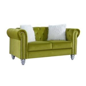 HABITMOBEL Sofá Chesterfield CAPITONE 2 plazas, tapizado Te…