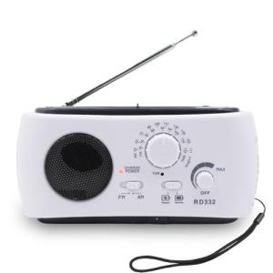 Radio de Emergencia Solar y Manivela Am/FM - Linterna LED  …