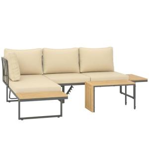 Outsunny Conjunto de Muebles Jardín Exterior Sofás de Exter…