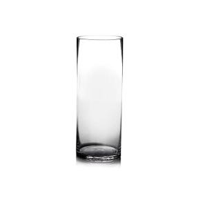 Jarrón cilíndrico de Cristal Transparente de Ø 15x40 cm - L…