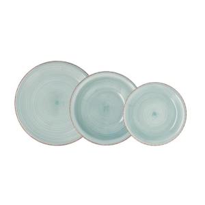 Quid Vita Aqua Vajilla Cerámica 18 Piezas - 6 Personas
