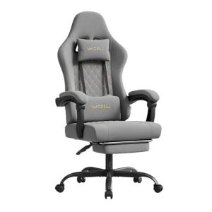 WOLTU Silla Gaming Ergonómica, Silla Oficina con Soporte Lu…