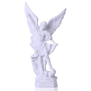 Estatua Blanca de San Miguel Arcángel de 31,5 cm, Estatua d…