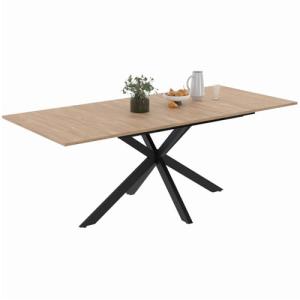 IDMarket Alix Mesa de comedor de madera extensible, rectang…