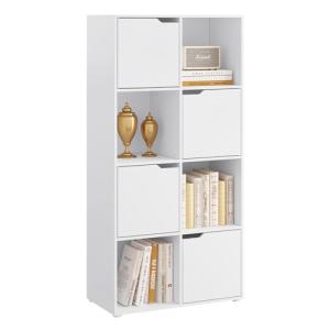 WOLTU Estanteria para Liberos de 8 Cubos, Libreria Blanca,…