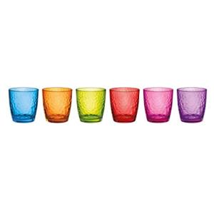 Barazzoni Set 6 Bicchieri Colori Assortiti, 32cl