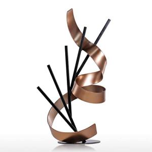 COOKOE Escultura decorativa moderna de metal, escultura abs…