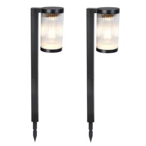 Lumisky Lote de 2 balizas solares BEAMLIT para plantar, LED…