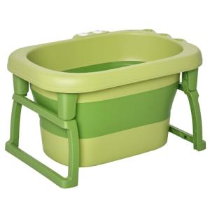HOMCOM Bañera Plegable para Bebé de 0-6 Años Capacidad 105L…