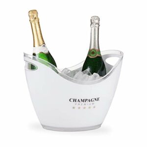 Relaxdays 10028655 Champanera 6 litros, Enfriador Champán,…