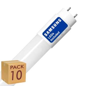 Pack x10 Tubo LED 120cm 18W, Fluorescente Standard T8 G13,…