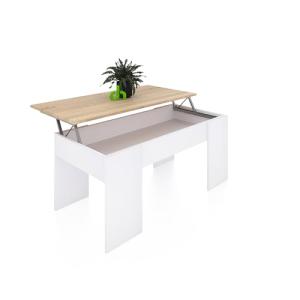 duehome | Mesa de Centro Elevable, Mesita de Salón o Comedo…