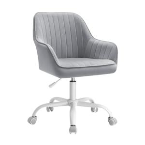 SONGMICS Silla de Oficina con Superficie de Tela de Terciop…