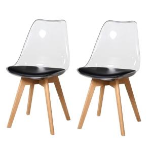 BenyLed Juego de 2 sillas de Comedor de Estilo escandinavo,…
