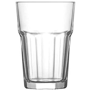 Tradineur - Set de 6 vasos de cristal clásicos"Aras", base…